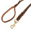 Durable Leather Dog Training Leash Double Hooks 9