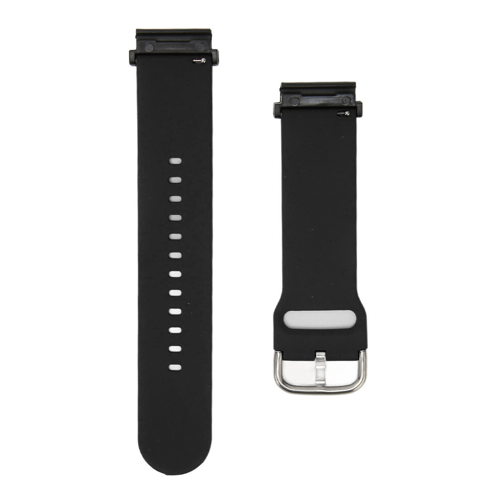 22Mm Silicone Watch Band Smart Sports Watch Band Black 9387669467643
