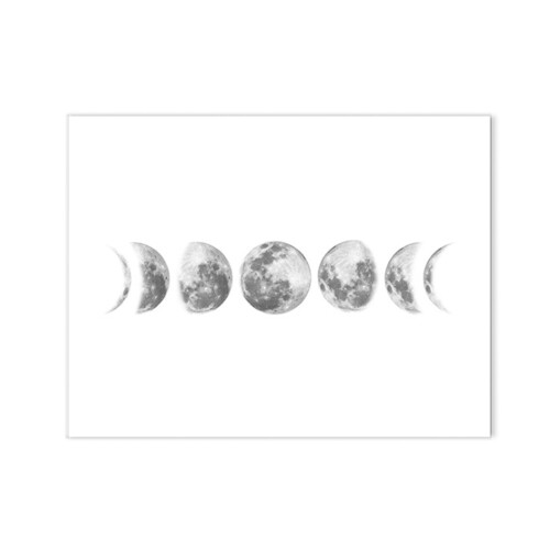 Moon Phases Canvas Painting Rimless Paintings on 1
