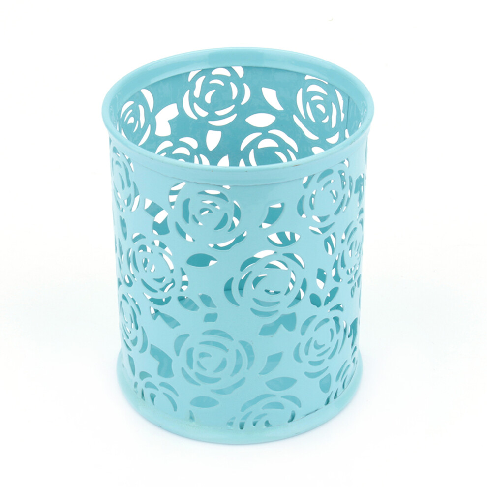 Office Desk Hollow Rose Flower Pattern Pen Pencil-image-OPC-PJMSBZR-NEW
