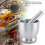 Stainless Steel Mortar Pestle Grinder Beans Garlic 6