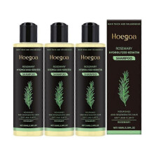 3pcs Rosemary Shampoo for Hair Thickness - Volumizing Strengthening Formula with Hydrolyzed Keratin, Reduces Breakage for Fuller Hair