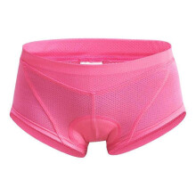 (L, Pink) Women's Cycling Underwear 3D Gel Padded Riding Shorts Shockproof Bicycle Underpant Bike Underwear Cycling Shorts