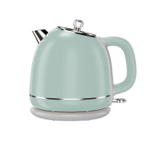 (Light Green) 220v Portable Electric Kettle 1.7l Electric Tea Kettle 304 Stainless Steel Liner Automatic Power-Of