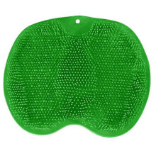 (color03) Silicone Shower Foot Scrubber Back Body Brush Massager Pad Mat Bathroom