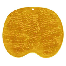 (color01) Silicone Shower Foot Scrubber Back Body Brush Massager Pad Mat Bathroom