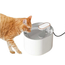 (White Water dispenser) 3L Functional Model Auto Cat Water Fountain Filter Automatic Sensor Drinker