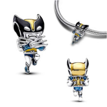 (A1314) 2025 Marvel superhero charm series! With Deadpool, Wolverine, Captain America, Spider - Man, and Iron Man in cute styles, super charming