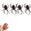 (4pcs) Spider Magnet, Spider Magnets for Fridge Prank, 3D Spider Fridge Magnet 1