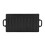 Non-Stick Cast Iron Grill Griddle Pan Ridged and 1