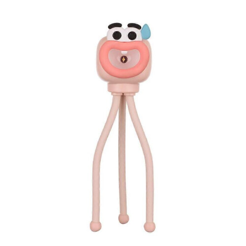 (Pink) Octopus Night Light Mini Adjusting Table Lamp Portable Reading Light Easy Fixed Octopus Tentacles Desktop Fun Pieces Toy Lamp