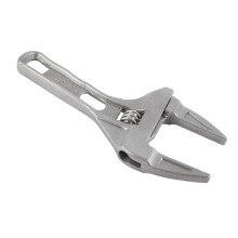 Badezimmer-Schlüssel Aluminum Verstellbarer Großer Öffnungs-Schraubenschlüssel für Badewannenablauf Reparaturwerkzeug 6‑68mm Spannbereich