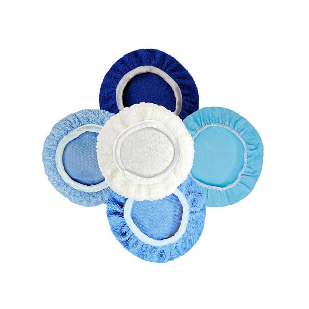 (56 inch) 5x Car Orbital Buffer Polisher Pad Microfiber for Waxing Sealing