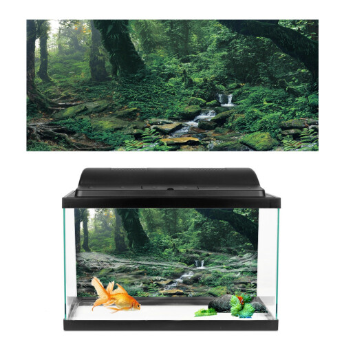 PVC Adhesive Riverway Green Woods Aquarium 1
