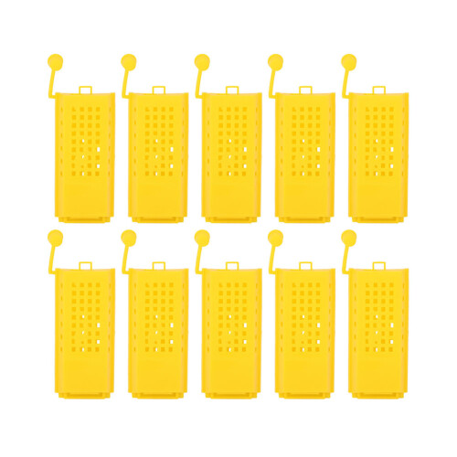10Pcs Plastic Queen Bee Cages Transporting Catcher