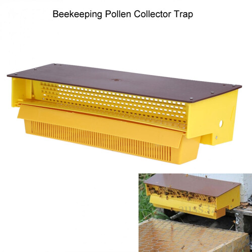 Yellow Plastic Pollen Collector Tray Trap Entrance 1