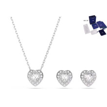 (5) SWA Hot Sale Good Brand Silver Color Ariana Grande Tennis Heart Angelic Bracelet Women's Romantic Luxury Jewelry Gifts Set