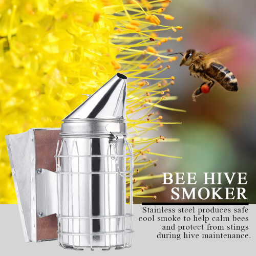 Bee Hive Smoker with Heat Shield Protection Board 2