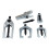 us pro US PRO 5Pc Front End Service Tool Kit Pitman Arm Puller Ball Joint Separator 6296 3