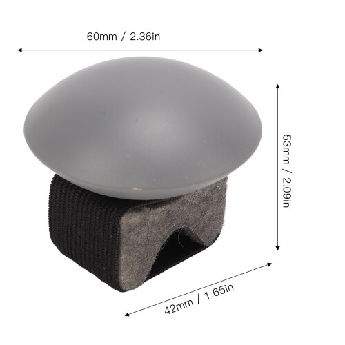 Shaker de dedo africano para tambor esponja de plástico gris 2