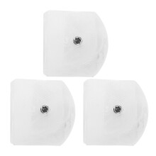 Conjunto de 3 perillas blancas de potenciómetro para guitarra eléctrica