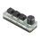 Mini teclado numérico de 3 teclas con perilla, acrílico RGB USB 16