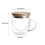 Durchsichtiger Doppelwandbecher mit Deckel 985 cm 250 ml 2