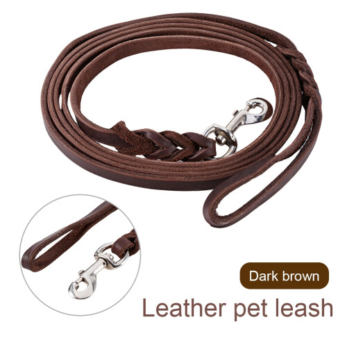 Pets Dog Training Leash Durable Leather Long 1