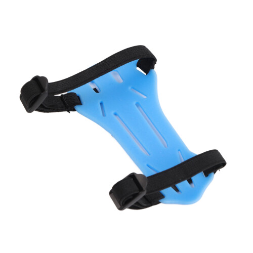 Protector de antebrazo de goma SPG, arcos recurvos, 14,5 cm, azul 1
