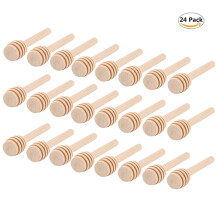 24 PCS Wooden Lightweight Honey Dipper Stirring