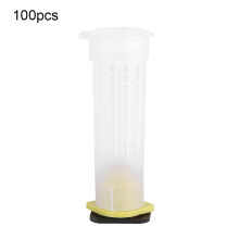100PCS Beekeeping Rearing Cup Kit Bee Queen Cages