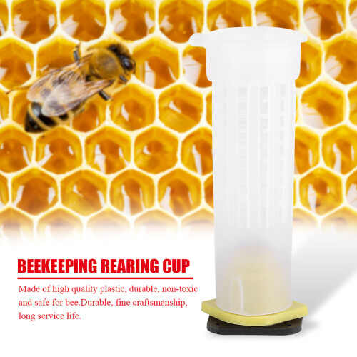 100PCS Beekeeping Rearing Cup Kit Bee Queen Cages 2