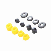 Kugellager-Set für Skateboard PU Dämpfung 90A Ersatzbuchsen für 4-Rollen-Skateboard Gelb