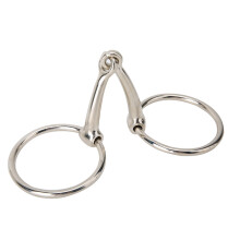 Iron Horse Ring Snaffle Bit Hollow Jointed Mouth