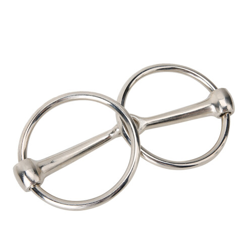 Iron Horse Ring Snaffle Bit Hollow Jointed Mouth 1