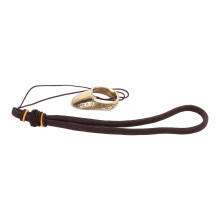 Bogenschießen Daumringe Gute Schutzgravur Muster Messing Fingerprotektor mit Anti-Verlust-Seil für Outdoor-Jagd 16mm