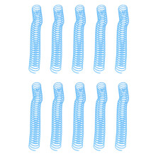 10 Stück Spiralbindungskabel Großkapazitäts-Binderinge 29 mm Innendurchmesser 30 Löcher Set Kit Blau