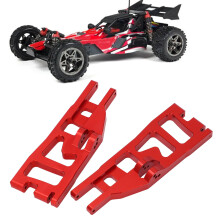 2 piezas 1/6 RC Brazo oscilante delantero inferior 150x53x18mm rojo