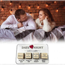 Date Night Dice After Dark Edition,date Night Wooden Dice Game for Couples,funny Sex Anniversary Date Night Dice Gifts for Her
