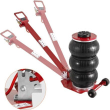 Cric Pneumatique - VEVOR - ZG-C - 3 T - 14-45 cm - Rouge