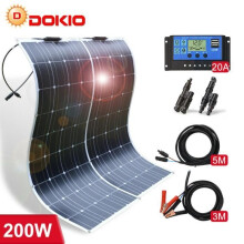Aurinkopaneeli - Dokio - 200W - Puolijoustava - Monikiteinen - 18V/16V