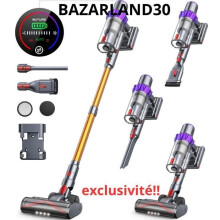 Draadloze stofzuiger - BAZARLAND30 - VC80 - 500W - 48KPA - Autonomie 55 minuten
