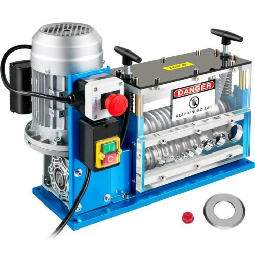 VEVOR Dénudeur de câble - VEVOR - 220V 370W - 1,5–38 mm - 30 m/min - Aluminium/Acrylique