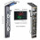 LED Colonne de douche noir Système de panneau de douche Système de massage SPA mural,Kit de colonne de douche avec jets 4