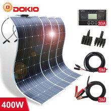 Solar Panel - Dokio - 400W - Semiflexible - Monokristallin - 18V/16V