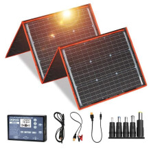 200W Opvouwbare draagbare zonnepanelen kit met 2 USB-poorten voor buiten A16