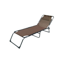 Espreguiçadeira dobrável marrom | Espreguiçadeira de jardim ao ar livre 190 x 27 x 58 cm | Espreguiçadeiras dobráveis ao ar livre - Marbueno