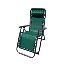 Espreguiçadeira reclinável para jardim ao ar livre 90 x 108 x 66 cm Verde - Marbueno