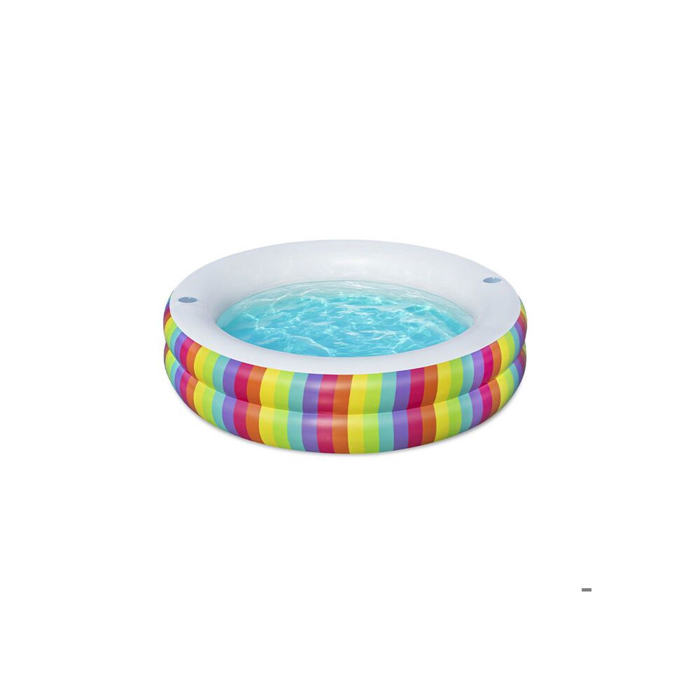 Pataugeoire Inflable Para NiñOs Bestway 206 X 206 X 51 Cm ArcoíRis-image