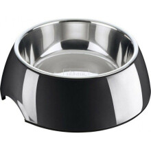 Bowl - HUNTER - 91368 - Melamine 160ml - Black - Accessory for dogs and cats